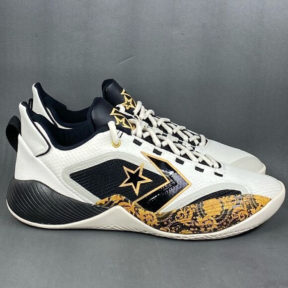 Converse All Star BB Shift Black Gold Baroque White Men’s size 10.5 - Picture 1 of 9